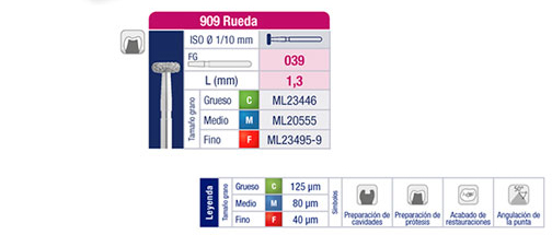 909 FG CUTTER FOR DIAMOND WHEEL TURBINE 